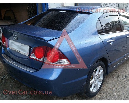 Козырек на стекло Honda Civic 05-12 Бленда Седан (стеклопластик, под покраску)