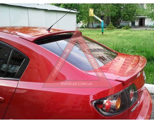Козырек на стекло Mazda 3 03-09 Бленда Седан (стеклопластик, под покраску)