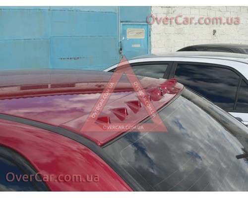 Козырек на стекло Mitsubishi Lancer 9 Бленда Evo (стеклопластик, под покраску)