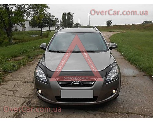 Мухобойка, дефлектор капота KIA Ceed 2006-2009 (Vip Tuning)