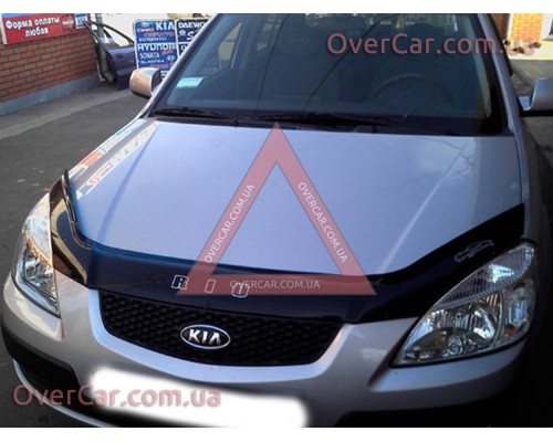 Мухобойка, дефлектор капота KIA Rio 2005-2011 (Vip Tuning)