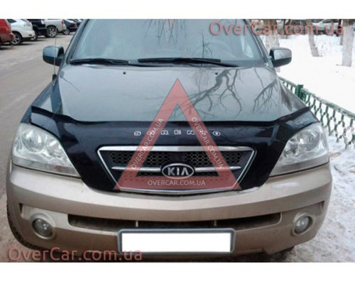 Мухобойка, дефлектор капота KIA Sorento 2002-2009 (Vip Tuning)