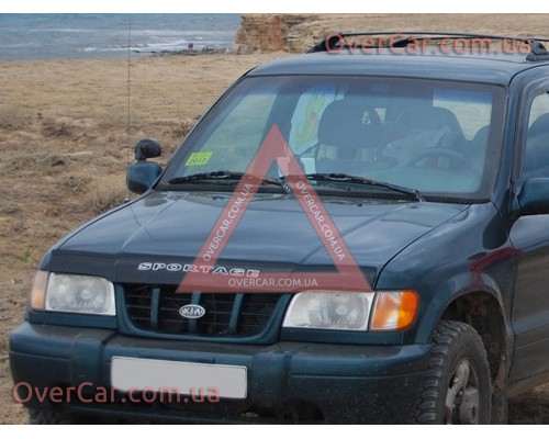 Мухобойка, дефлектор капота Kia Sportage 1994-2003  (Vip Tuning)
