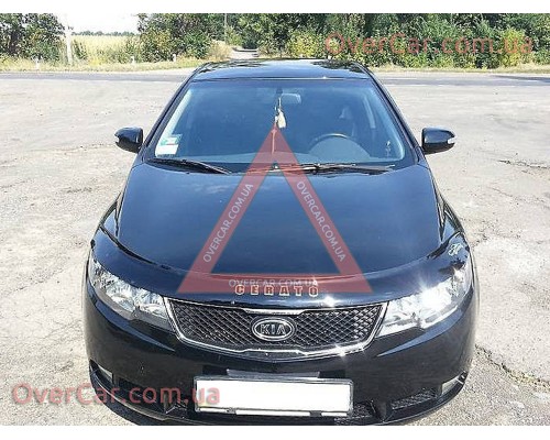 Мухобойка, дефлектор капота KIA Cerato 2009-2013 (Vip Tuning)