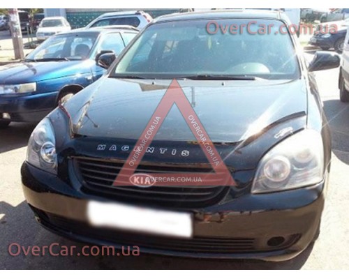 Мухобойка, дефлектор капота KIA Magentis 2006-2008 (Vip Tuning)