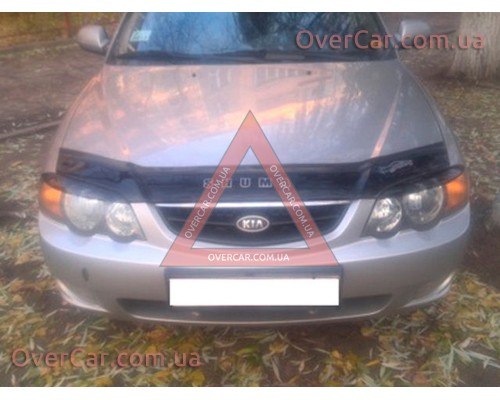 Мухобойка, дефлектор капота Kia Shuma 01-04 (Vip Tuning)