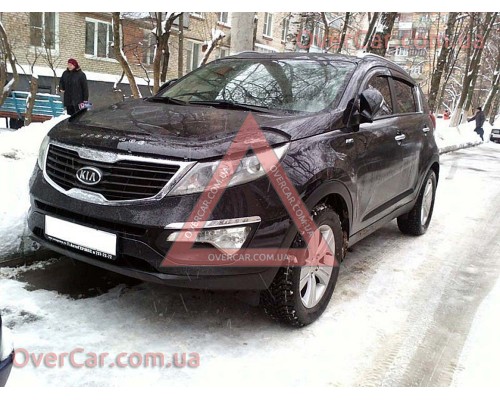 Мухобойка, дефлектор капота KIA Sportage 2010-2015 (Vip Tuning)