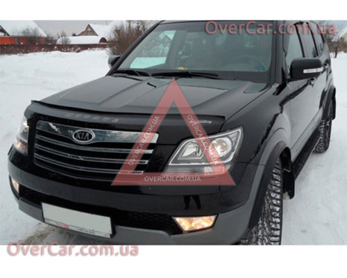 Мухобойка, дефлектор капота KIA Mohave 2008- (Vip Tuning)