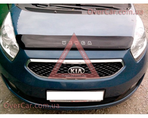Мухобойка, дефлектор капота KIA Venga 2010-2017 (Vip Tuning)