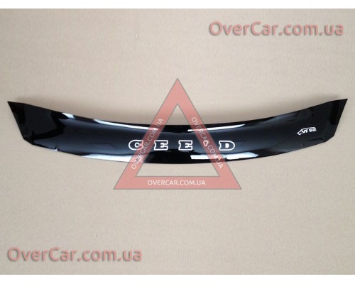 Мухобойка, дефлектор капота KIA Ceed 2009-2013 Короткая (Vip Tuning)