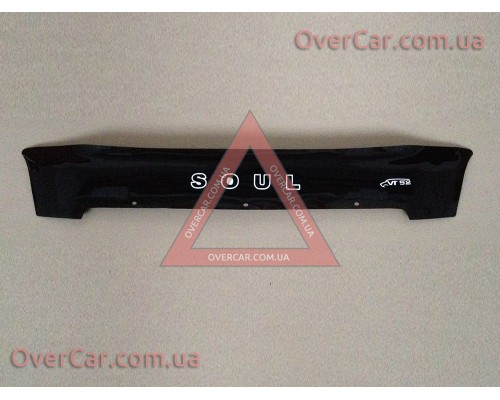 Мухобойка, дефлектор капота KIA Soul 2008-2011 Короткая (Vip Tuning)