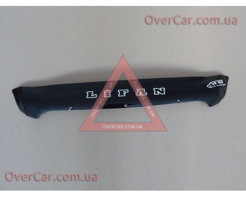 Мухобойка, дефлектор капота Lifan X60 2011- Короткая (Vip Tuning)