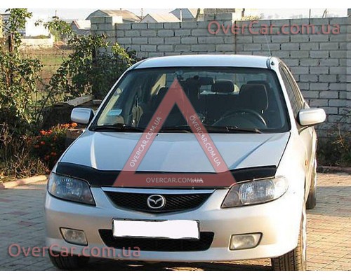 Мухобойка, дефлектор капота Mazda 323 BJ 2000-2003 (Vip Tuning)