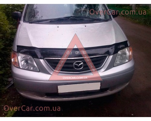 Мухобойка, дефлектор капота Mazda MPV 1999-2002 (Vip Tuning)