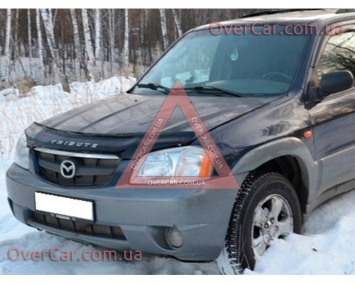 Мухобойка, дефлектор капота Mazda Tribute 2000-2007 (Vip Tuning)