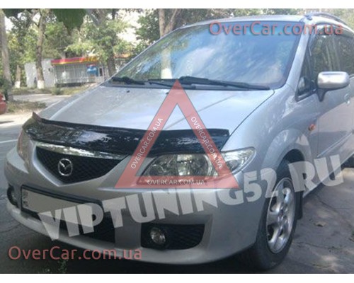 Мухобойка, дефлектор капота Mazda Premacy 1999-2005 (Vip Tuning)