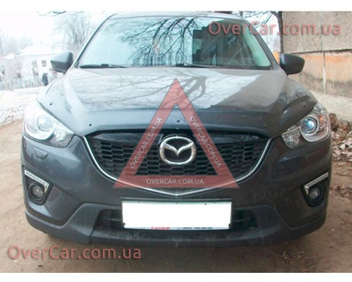 Мухобойка, дефлектор капота Mazda CX-5 2012-2017 (Vip Tuning)