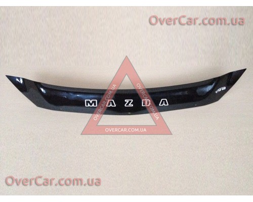 Мухобойка, дефлектор капота Mazda CX-5 2012-2017 Короткая (Vip Tuning)