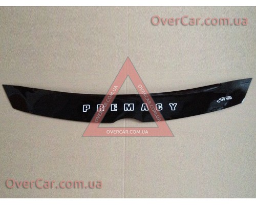 Мухобойка, дефлектор капота Mazda Premacy 2007- Короткая (Vip Tuning)