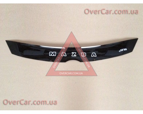 Мухобойка, дефлектор капота Mazda 5 2005-2010 Короткая (Vip Tuning)
