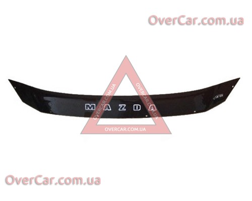 Мухобойка, дефлектор капота Mazda 6 2012- Короткая (Vip Tuning)