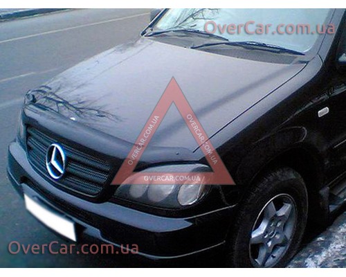 Мухобойка, дефлектор капота Mercedes-Benz ML163 1997-2005 (Vip Tuning)