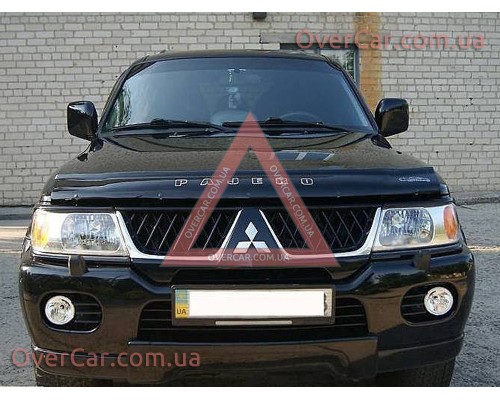 Мухобойка, дефлектор капота Mitsubishi Pajero Sport 1996-2007 (Vip Tuning)