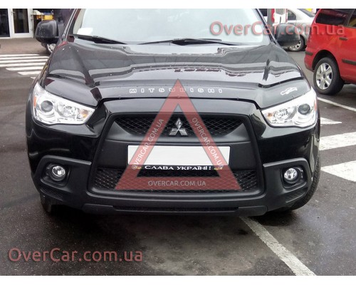Мухобойка, дефлектор капота Mitsubishi ASX 2010-  (Vip Tuning)