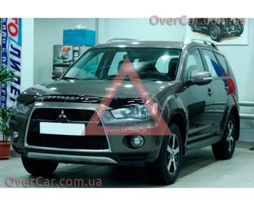 Мухобойка, дефлектор капота Mitsubishi Outlander 2009-2012 (Vip Tuning)
