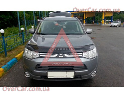 Мухобойка, дефлектор капота Mitsubishi Outlander 2012- (Vip Tuning)