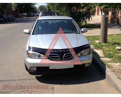 Мухобойка, дефлектор капота Nissan Primera P11 1999-2001 (Vip Tuning)