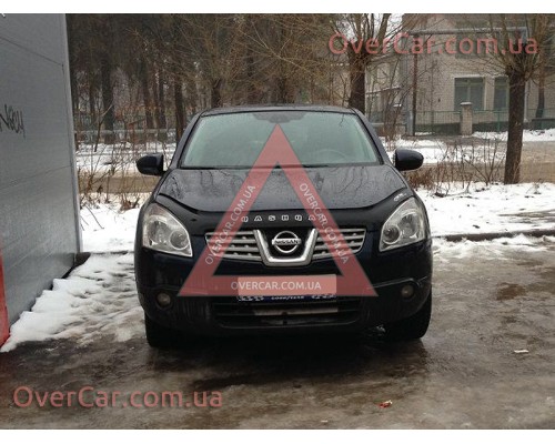 Мухобойка, дефлектор капота Nissan Qashqai 2006-2009 (Vip Tuning)