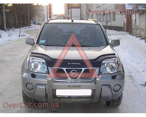 Мухобойка, дефлектор капота Nissan X-Trail 2001-2006 (Vip Tuning)