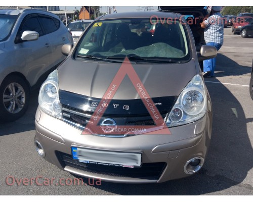 Мухобойка, дефлектор капота Nissan Note 2009-2013  (Vip Tuning)