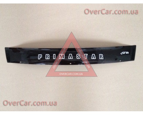 Мухобойка, дефлектор капота Nissan Primastar 01-14 Короткая (Vip Tuning)