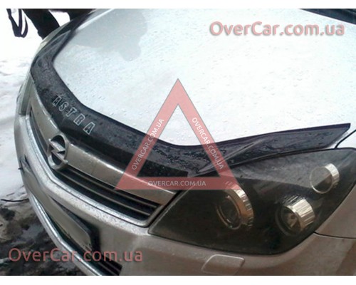 Мухобойка, дефлектор капота Opel Astra H 2004-2009 (Vip Tuning)