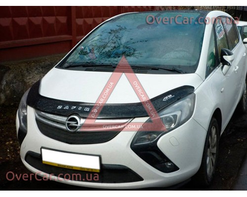 Мухобойка, дефлектор капота Opel Zafira С 2011-2016 (Vip Tuning)