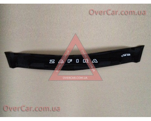 Мухобойка, дефлектор капота Opel Zafira B 2006-2011 Короткая (Vip Tuning)