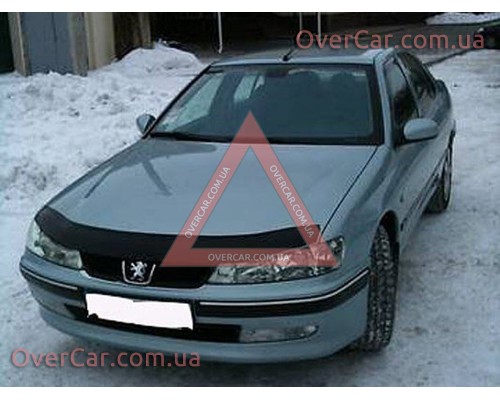 Мухобойка, дефлектор капота Peugeot 406 1999-2004 (Vip Tuning)