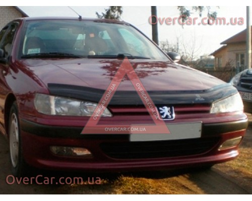 Мухобойка, дефлектор капота Peugeot 406 1995-1999 (Vip Tuning)