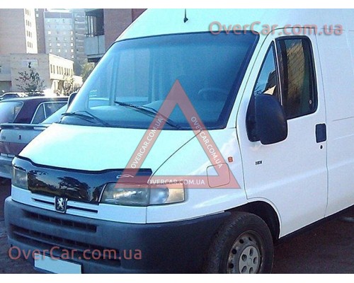 Мухобойка, дефлектор капота Peugeot Boxer 1994-2003 (Vip Tuning)