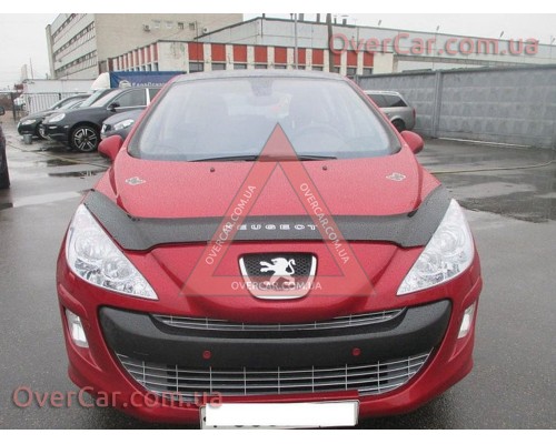 Мухобойка, дефлектор капота Peugeot 308 2008-2011 (Vip Tuning)