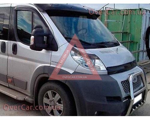 Мухобойка, дефлектор капота Peugeot Boxer 2006-2014 (Vip Tuning)