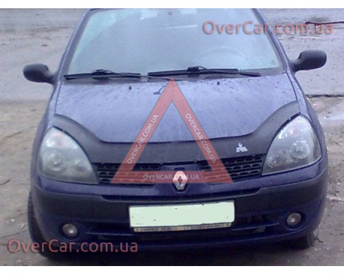 Мухобойка, дефлектор капота Renault Clio Symbol 2001-2008 (Vip Tuning)