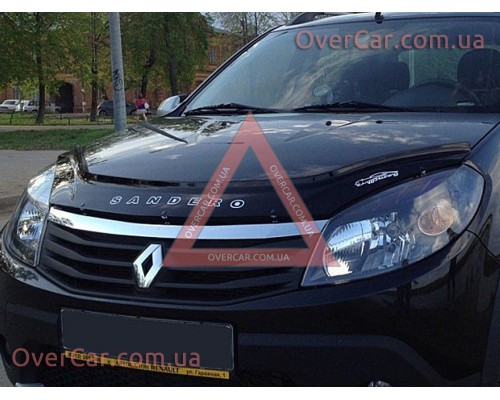 Мухобойка Renault Sandero 2008-2013 (Vip Tuning)