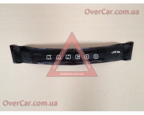 Мухобойка, дефлектор капота Renault Kangoo 2003-2008 Короткая (Vip Tuning)