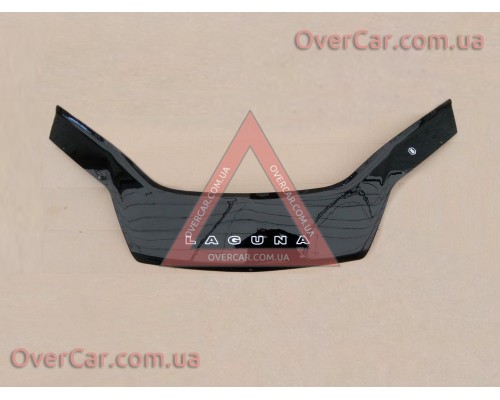 Мухобойка, дефлектор капота Renault Laguna 2007-2015 (Vip Tuning)