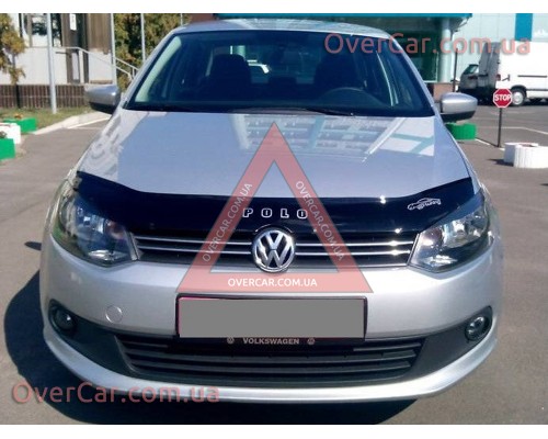 Мухобойка Volkswagen Polo 2009-2017, Polo Sedan 2010- (Vip Tuning)