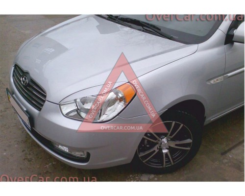 Реснички на фары Hyundai Accent 2006-2010