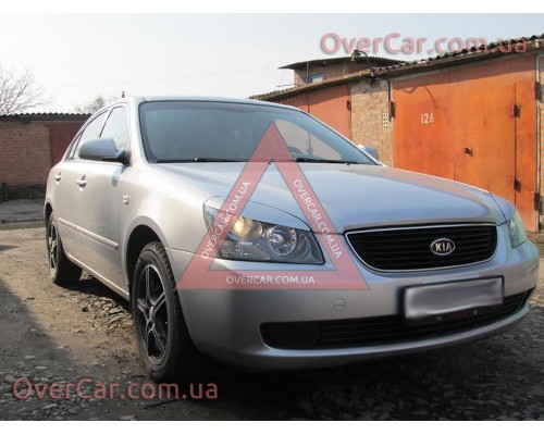 Реснички на фары Kia Magentis 2006-2008 (стеклопластик, под покраску)
